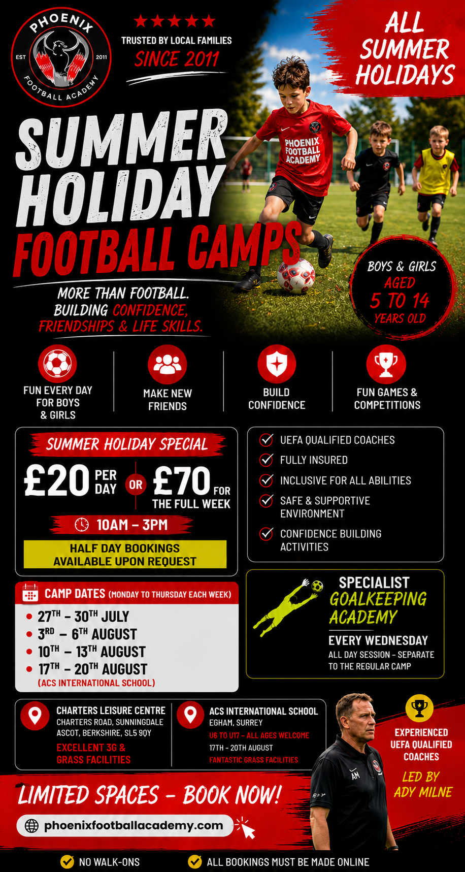Phoenix Football Academy Facebook ad from Jun 3, 2026