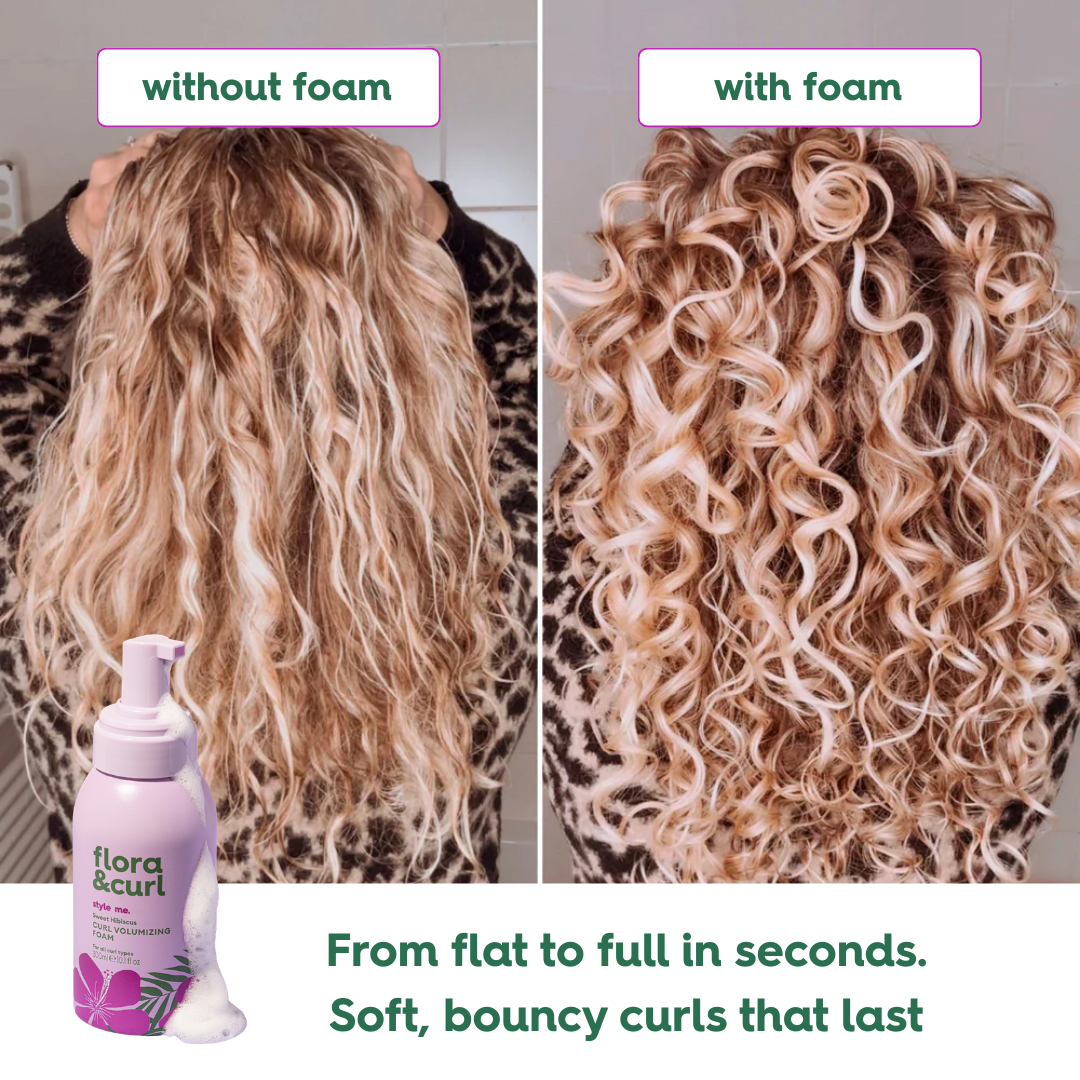 Flora & Curl Haircare Facebook ad