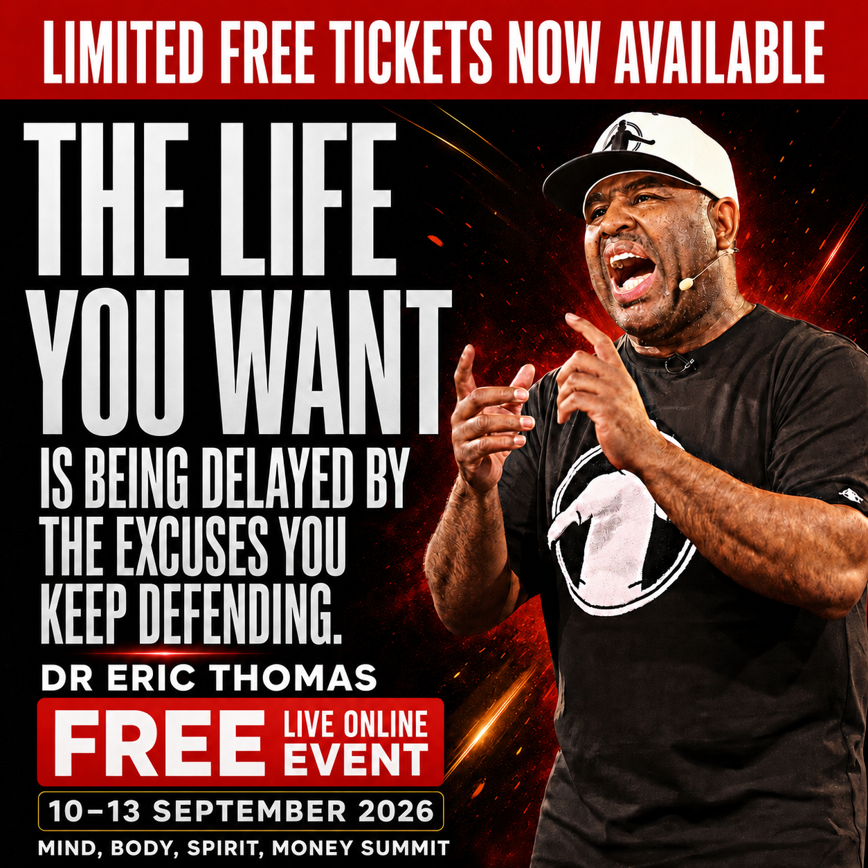 REAL Success Facebook ad: [BOOK YOUR FREE TICKET] MIND, BODY, SPIRIT, MONEY SUMMIT