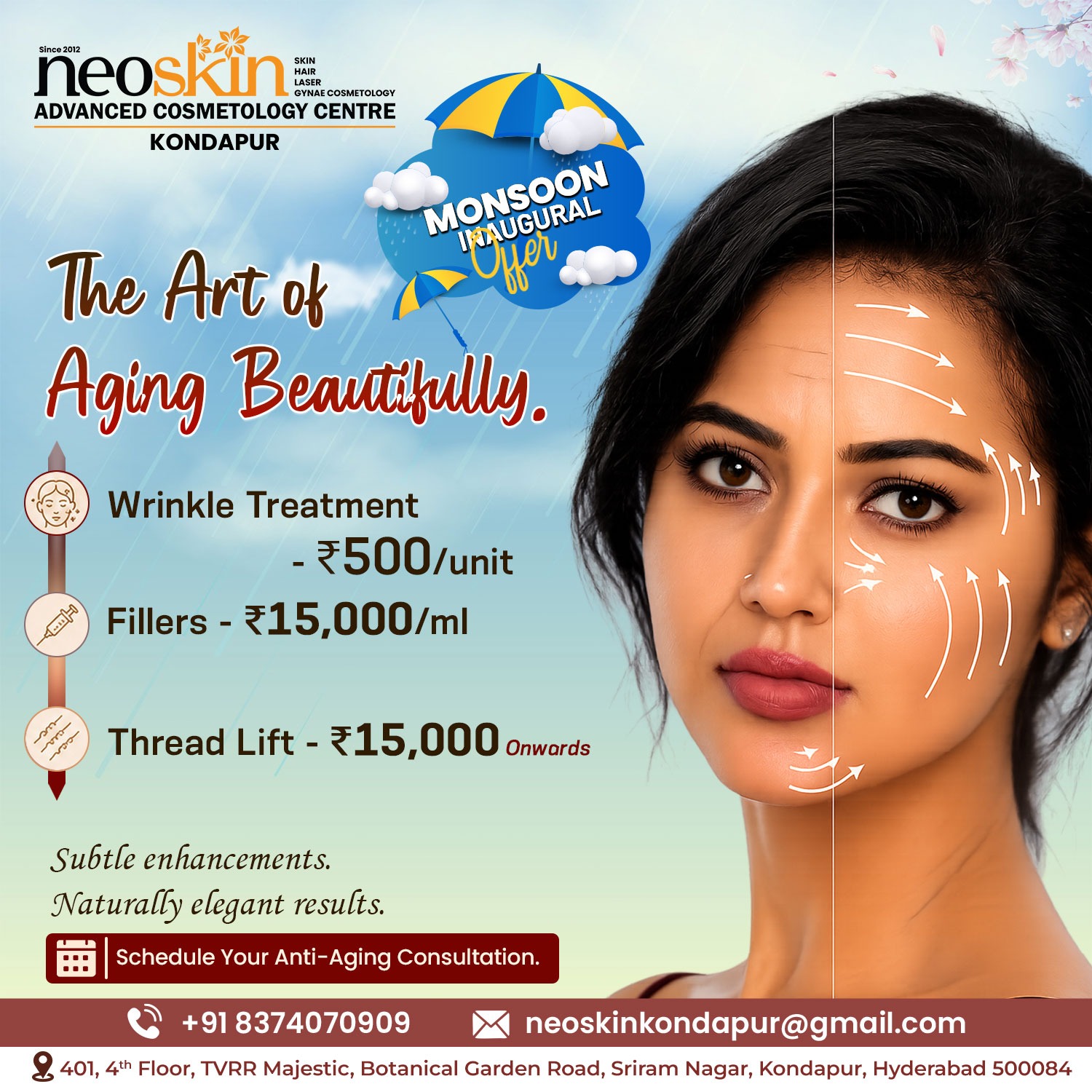 Neoskin Kondapur Facebook ad