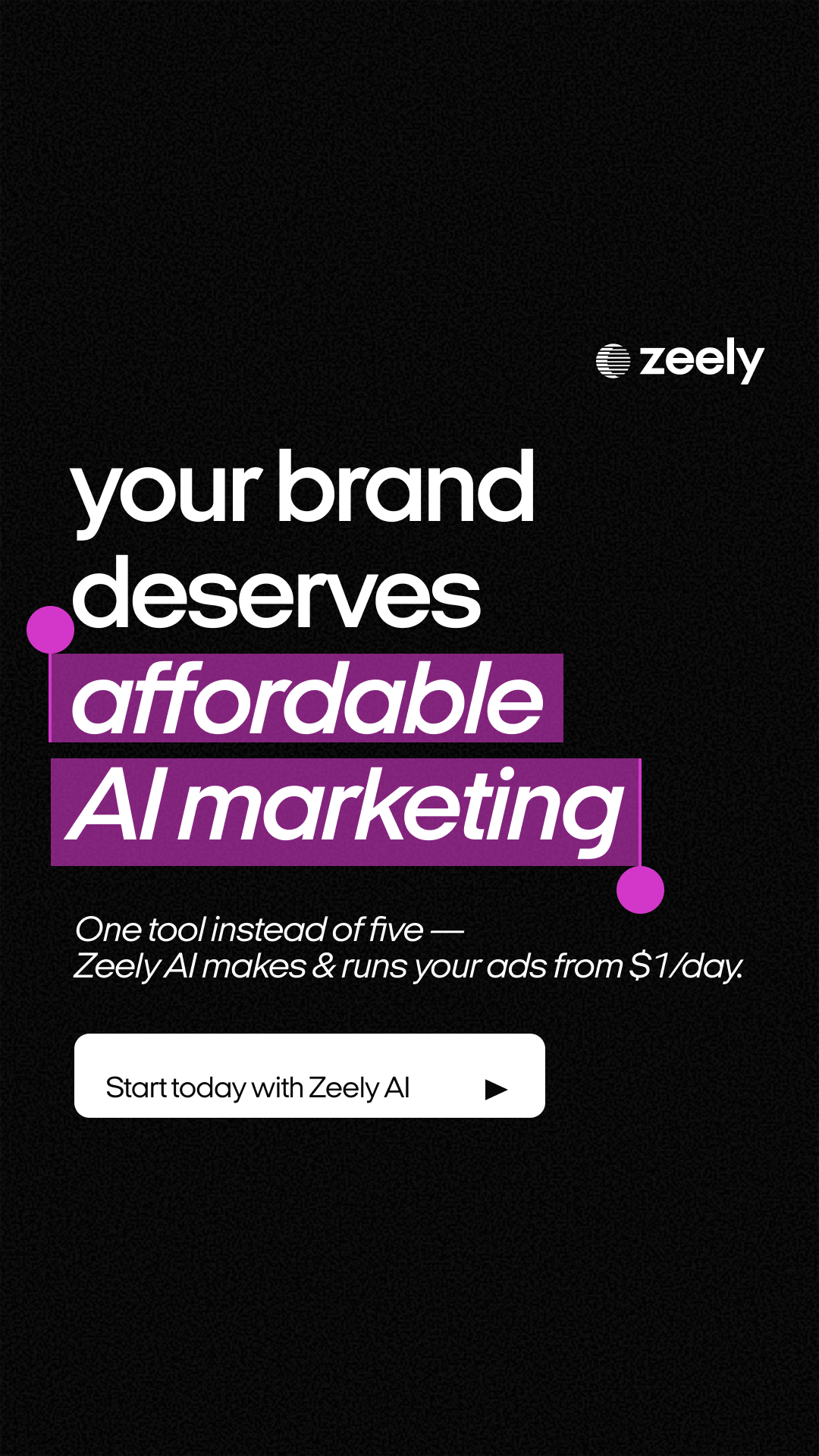 Zeely Facebook ad