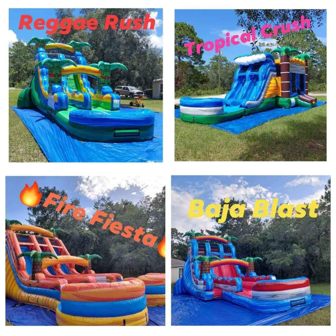 Sunny Inflatables Facebook ad: Water Slide Bounce House Rentals