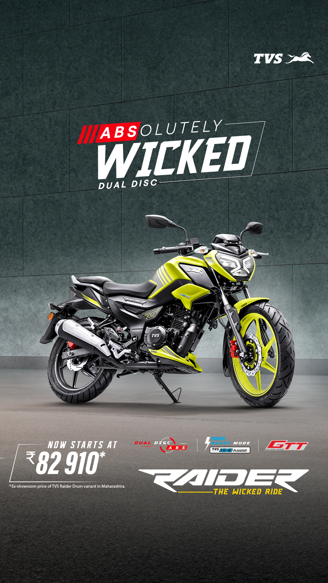 TVS Raider Facebook ad