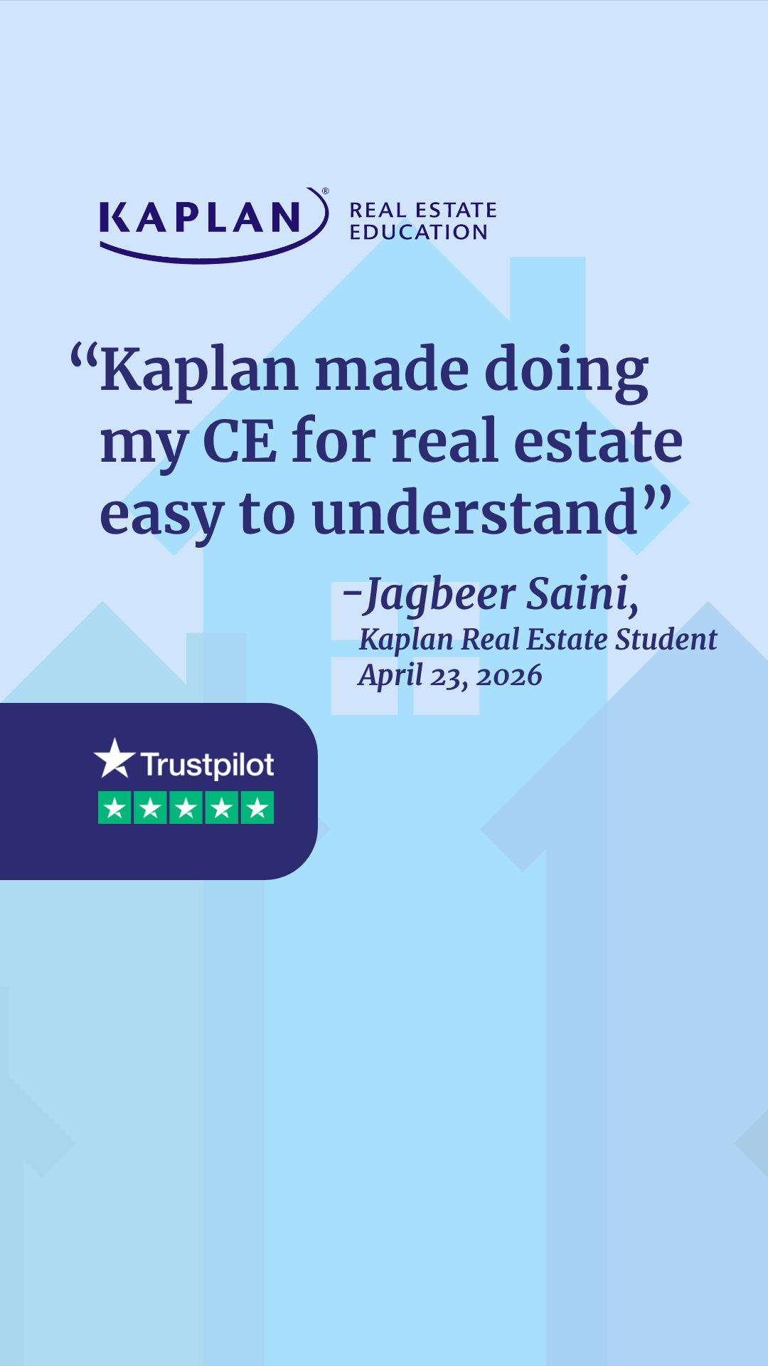 Kaplan Real Estate Education Facebook ad