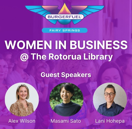 Rotorua Business Chamber Facebook ad: Women in Business @ The Library