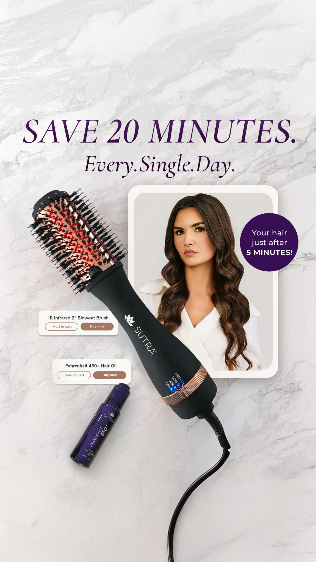 Sutra Beauty Facebook ad: IR Infrared Blowout Brush