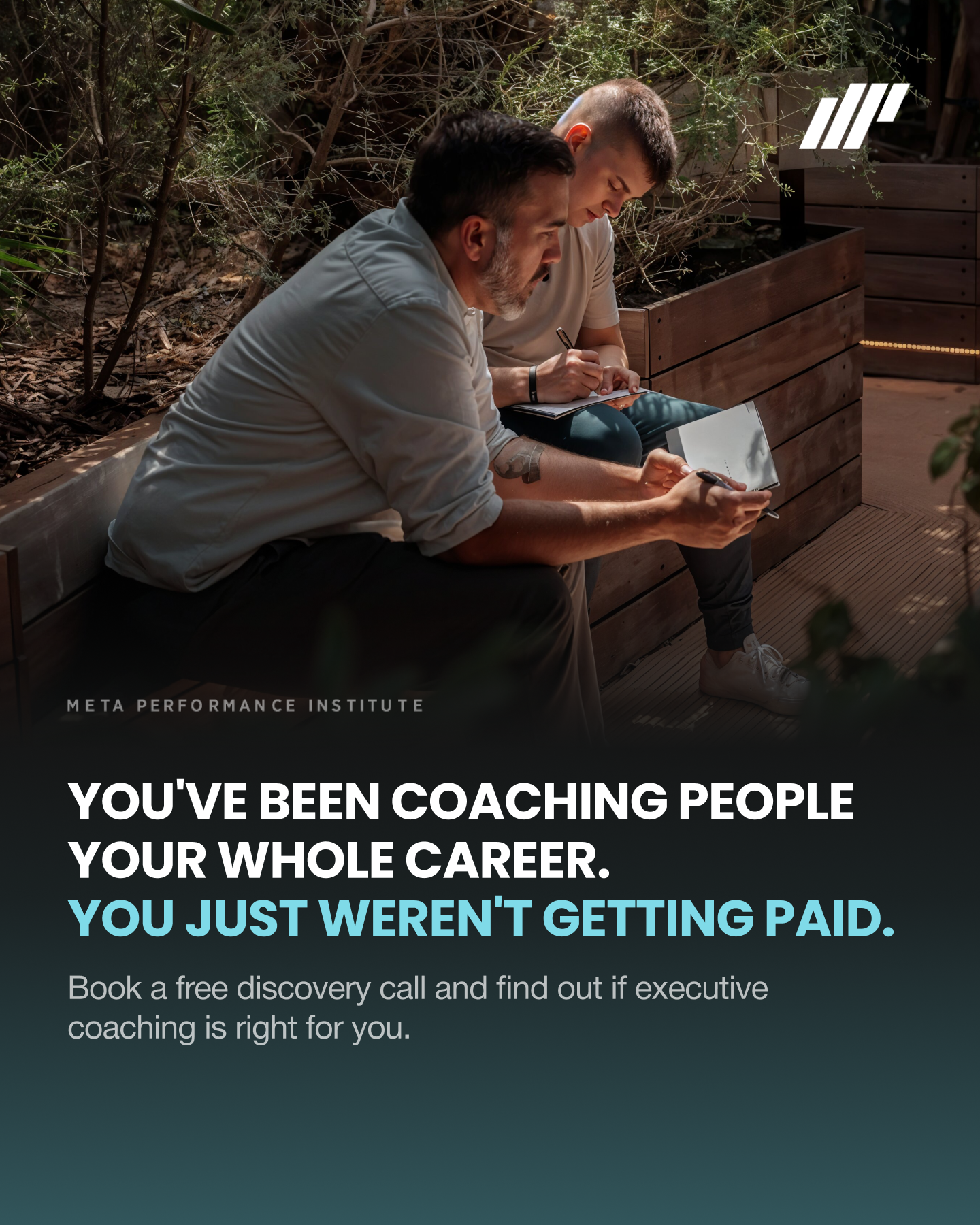 The Meta Performance Institute for Coaching Facebook ad
