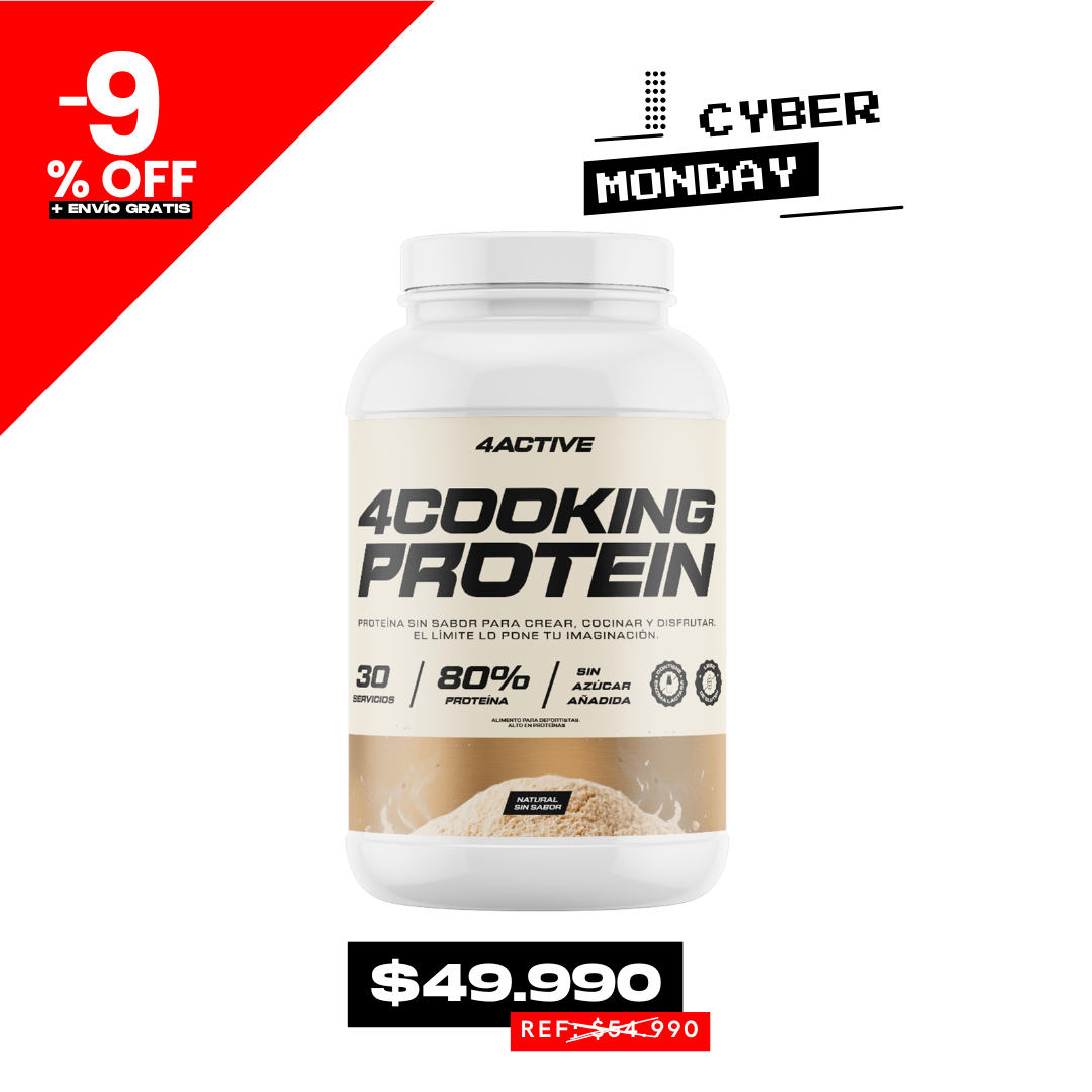 globalnutrition.cl Facebook ad: 4Cooking Protein · $49.990