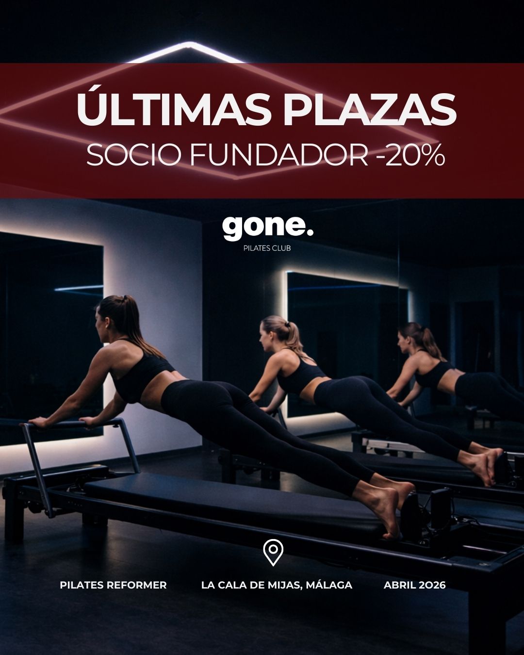 Gone Pilates Club Facebook ad from May 25, 2026