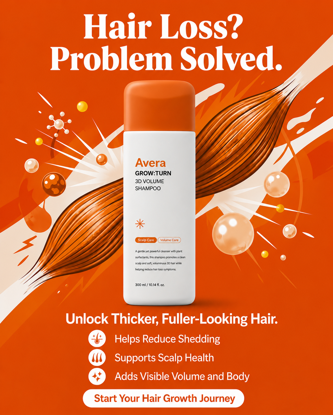 Avera Hair Care Facebook ad
