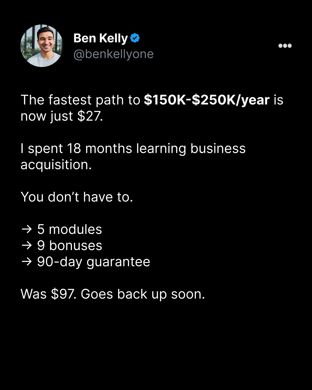 Acquisition Ace Facebook ad