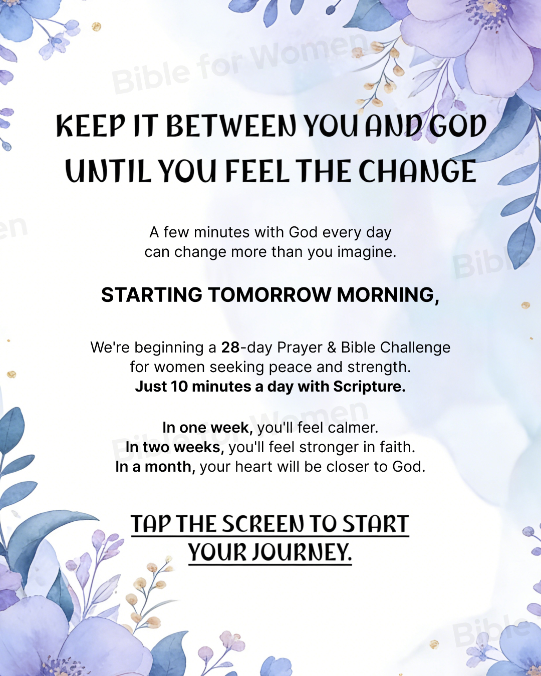 Bibleforwomen Facebook ad
