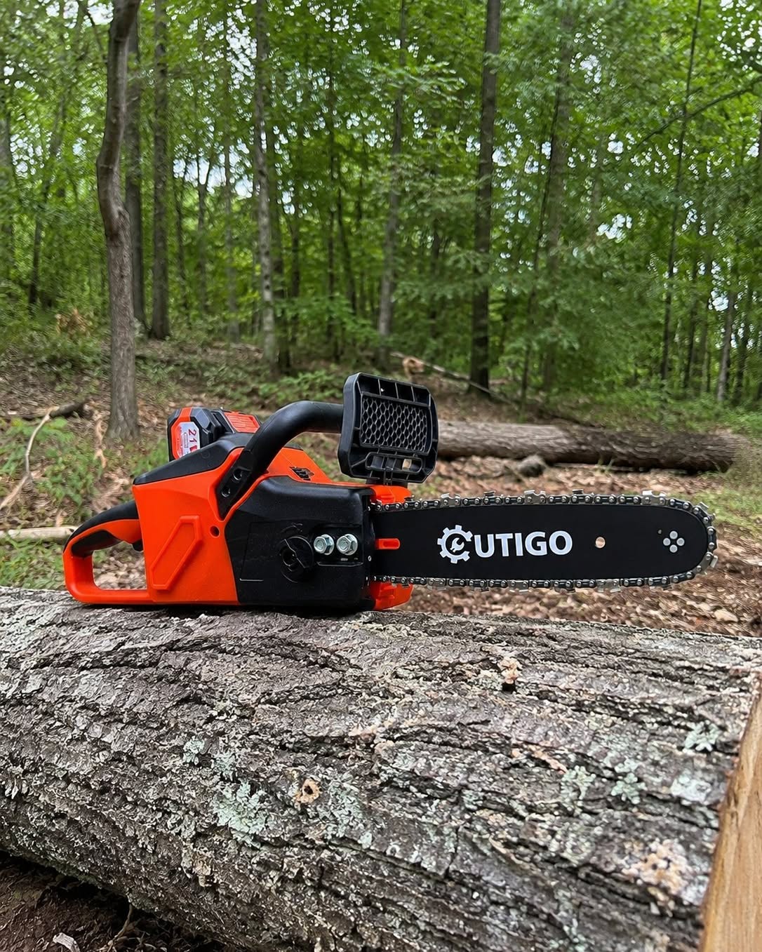 Trevor Shurlow Facebook ad: Brand new OUTIGO 12-inch cordless chainsaw