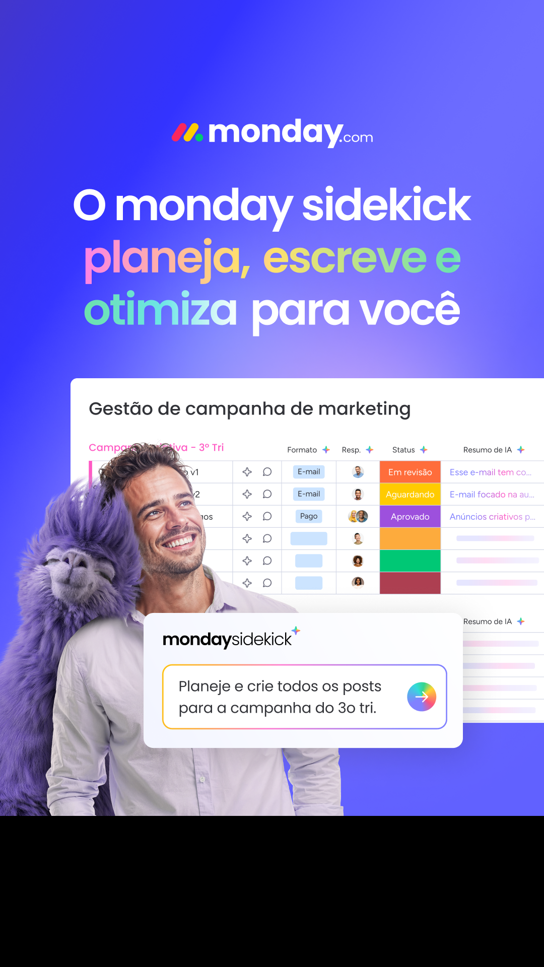 monday.com Facebook ad