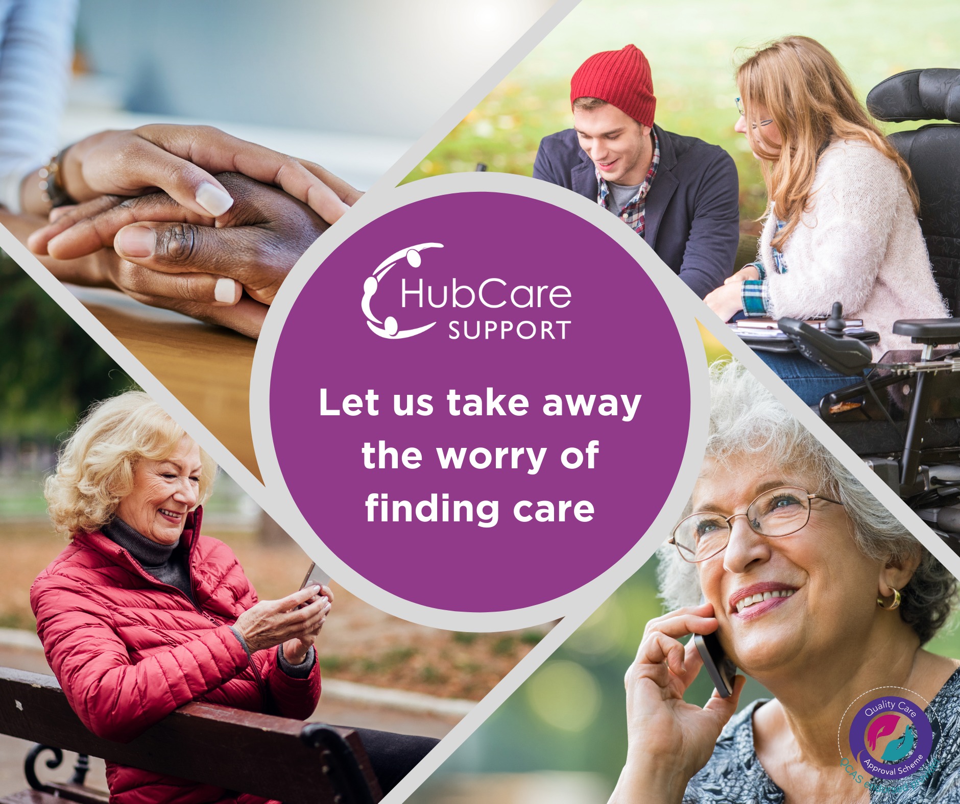 Hub Care Support - Sutton Coldfield Facebook ad: Where Care meets purpose!
