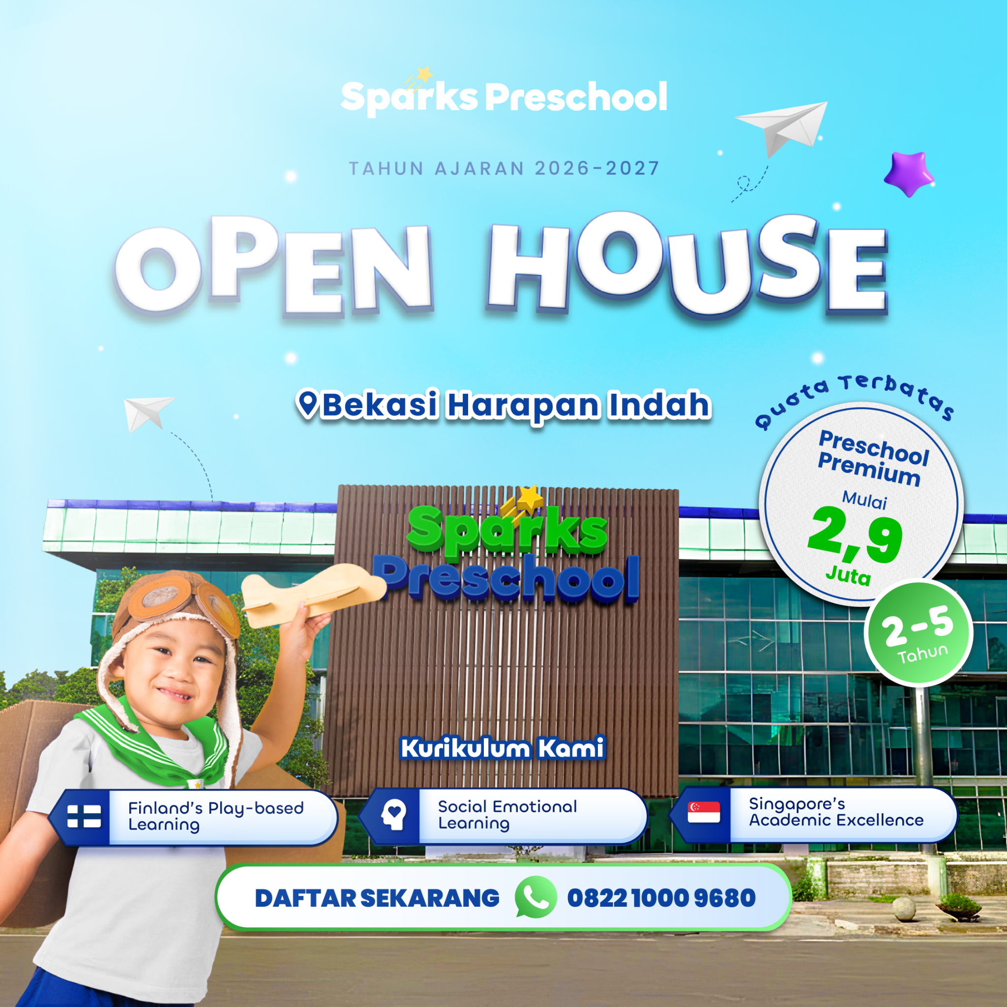 Sparks Preschool Facebook ad