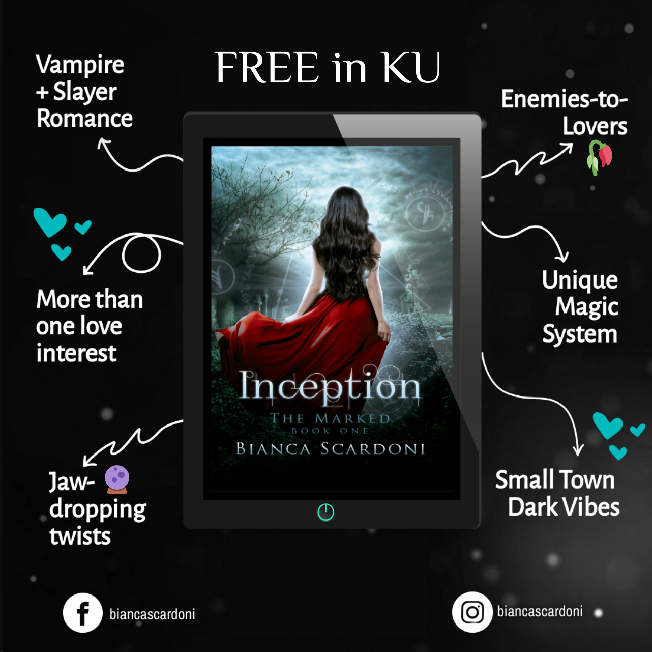 Bianca Scardoni Facebook ad: A thrilling paranormal romance with a touch of…