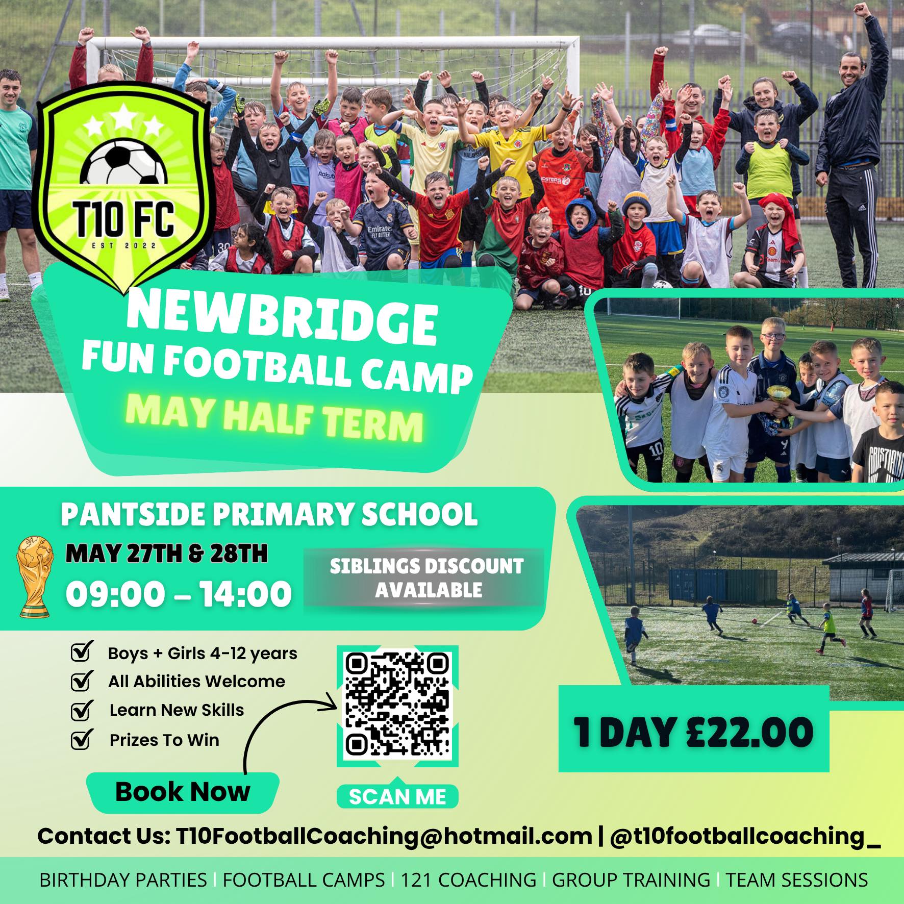 T10 Football Coaching Facebook ad