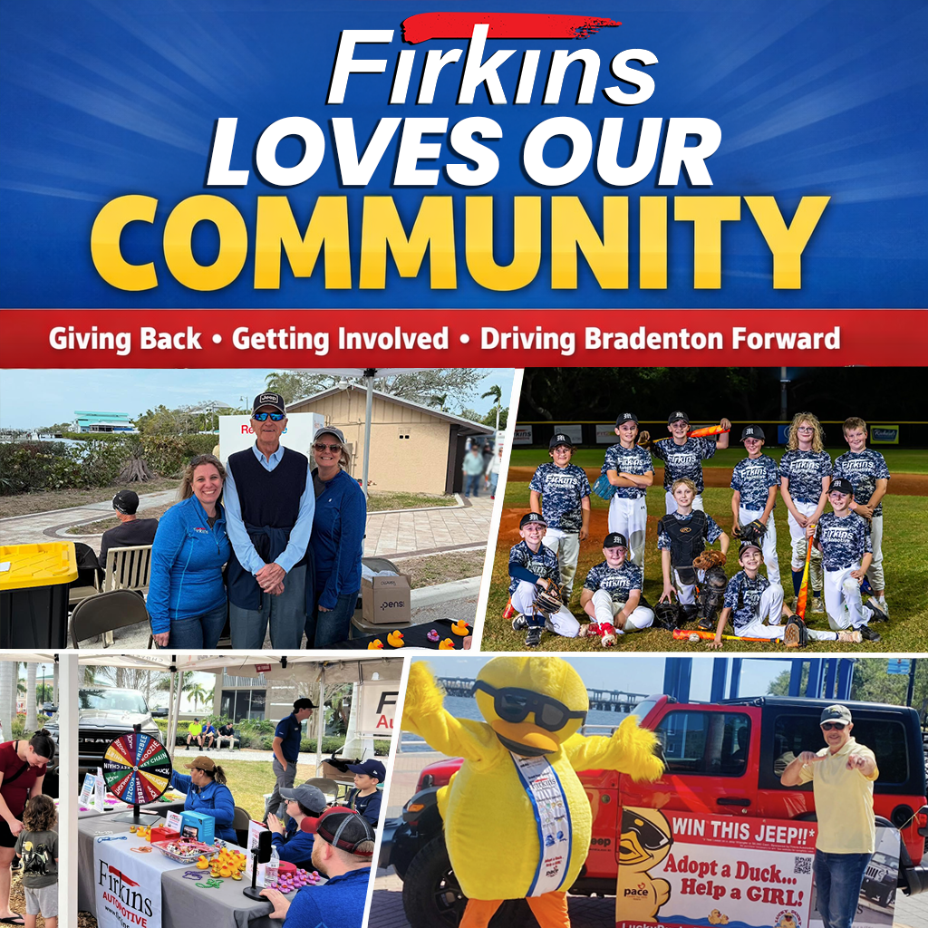 Firkins Chrysler Jeep Dodge Ram Facebook ad: We’re proud to support the Bradenton community we…