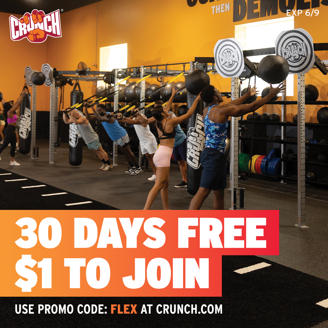 Crunch Fitness - Coral Ridge Facebook ad from Jun 1, 2026