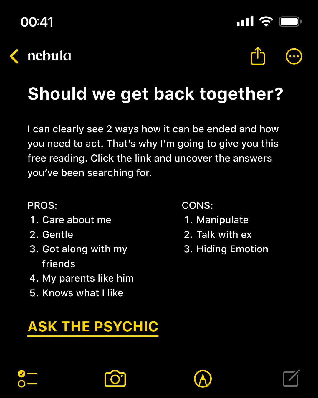 Your Relationship Advisor Facebook ad