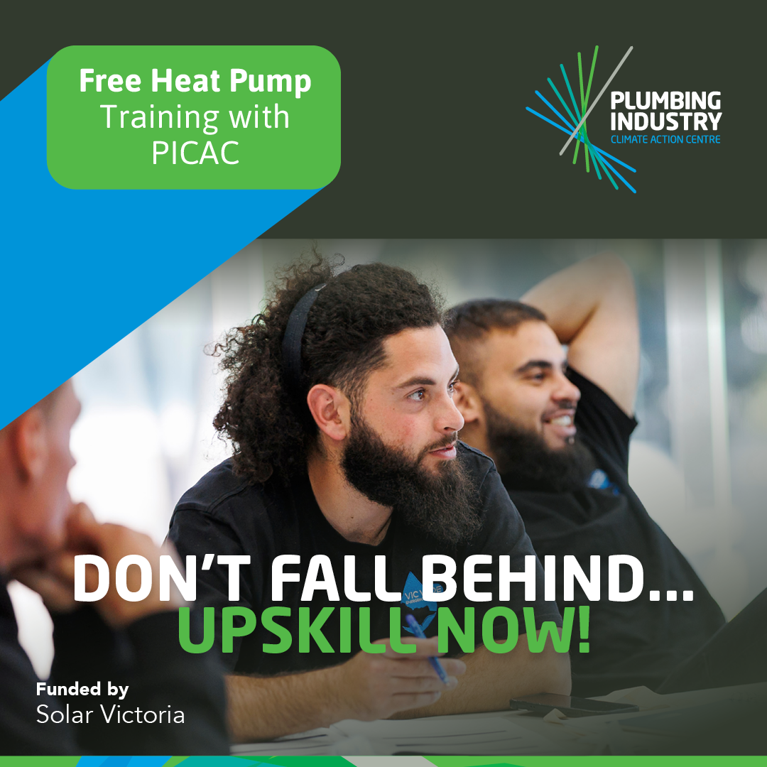 Plumbing Industry Climate Action Centre Facebook ad