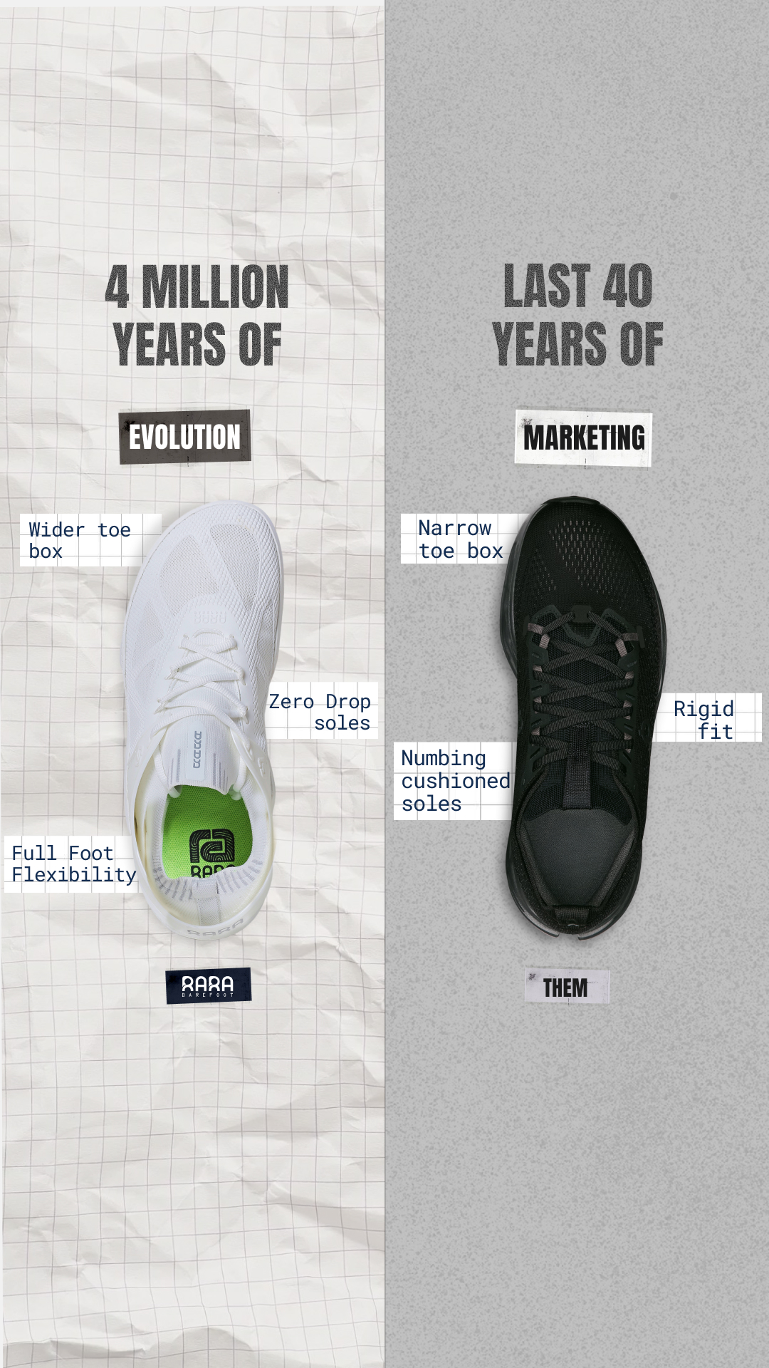 RARA Barefoot Facebook ad
