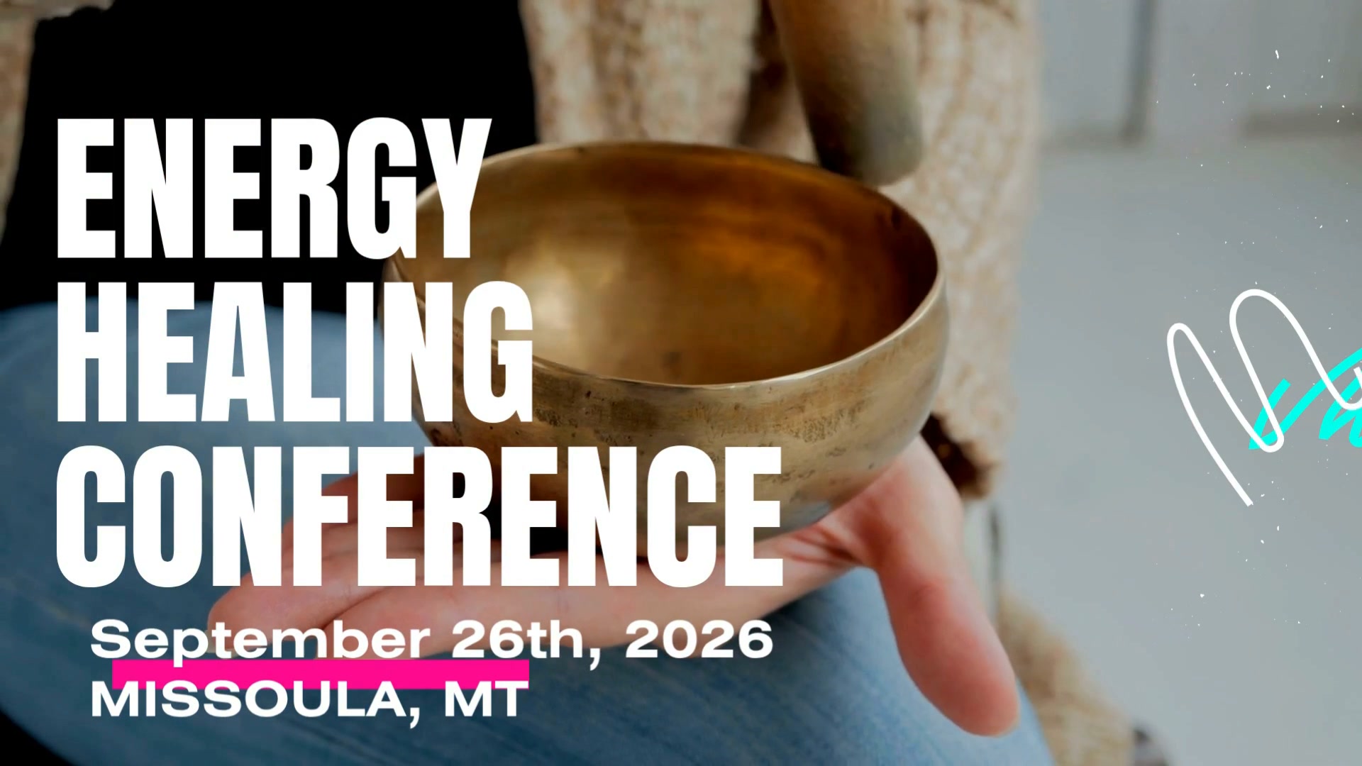 Energy Healing Conference Facebook ad: Message for free ticket