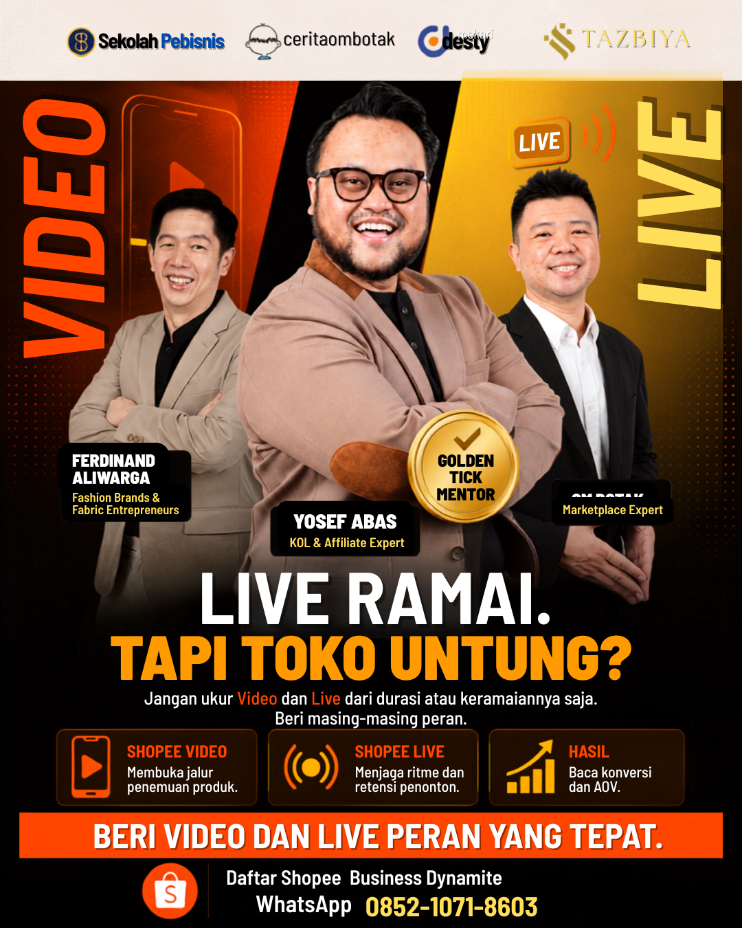 Yosef Abas Facebook ad: Live ramai penonton, tapi kok toko gak berasa untungnya?