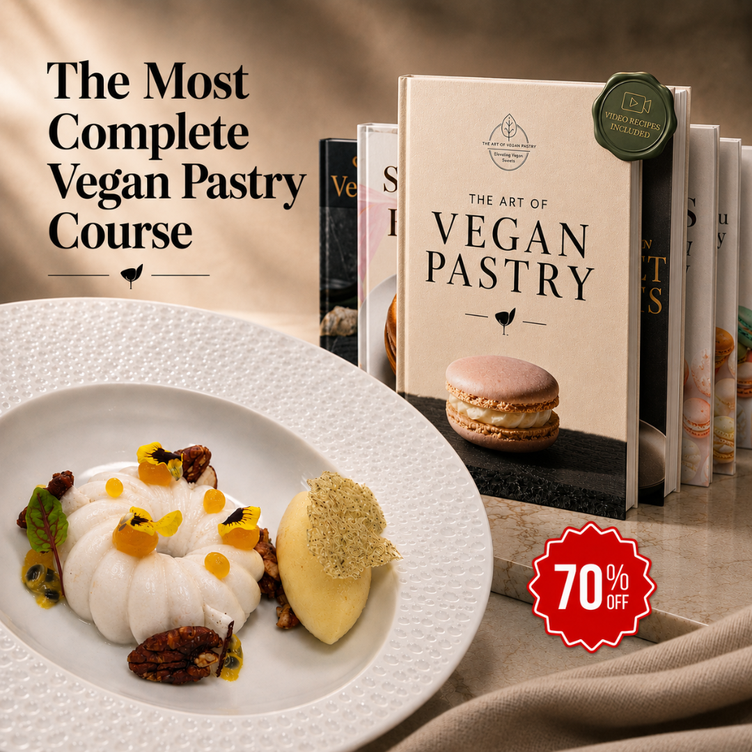The Art of Vegan Pastry Facebook ad: Gourmet Vegan Desserts - From Your Own Kitchen
