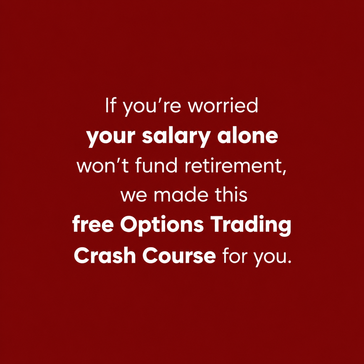 Core Invest Institute Facebook ad