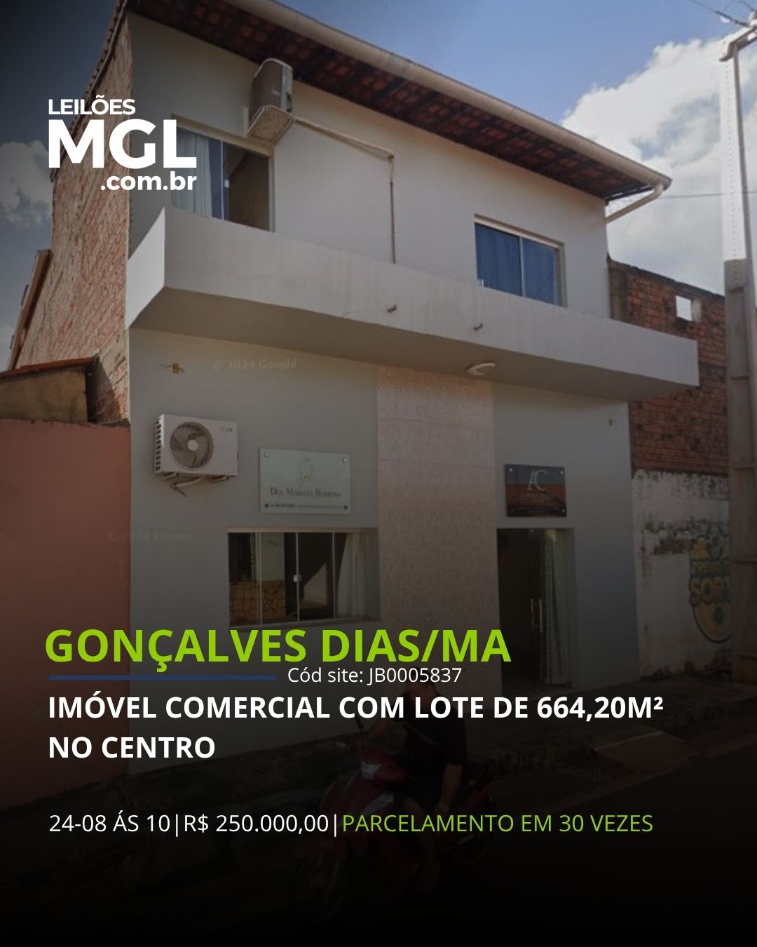 MGL Leilões Facebook ad: Buscando um imóvel para investir?