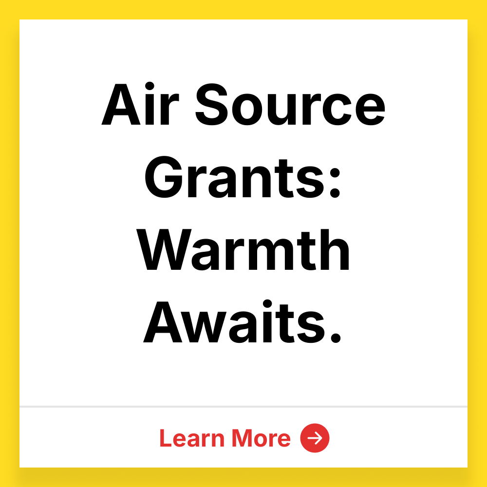 Modern Topics Today Facebook ad: Air Source Heat Pump Grants.