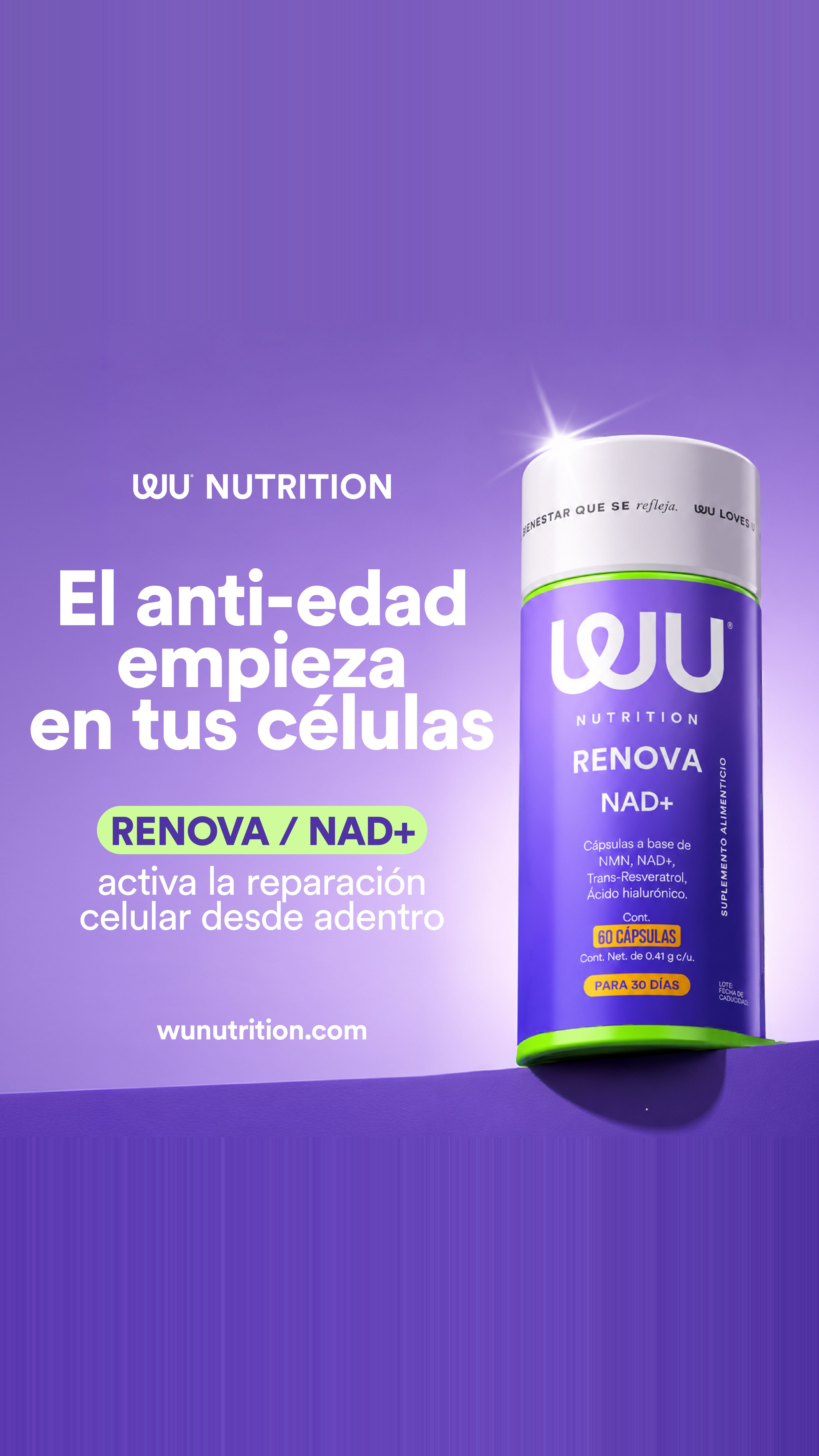 WU Nutrition Facebook ad