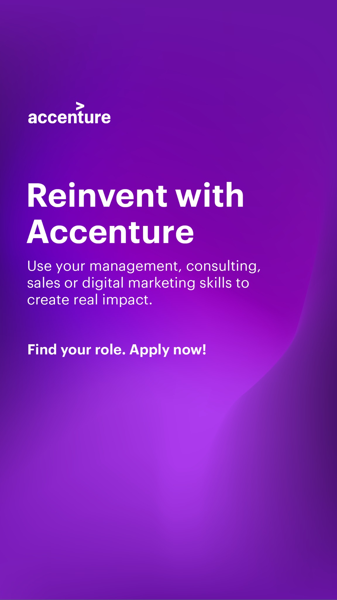 Accenture Facebook ad