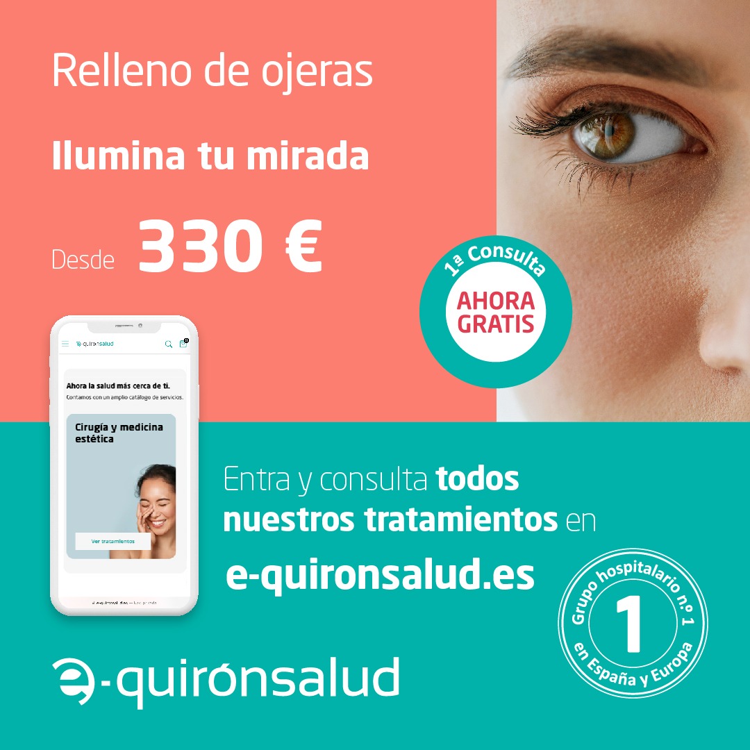 quirónsalud Facebook ad: Relleno de ojeras