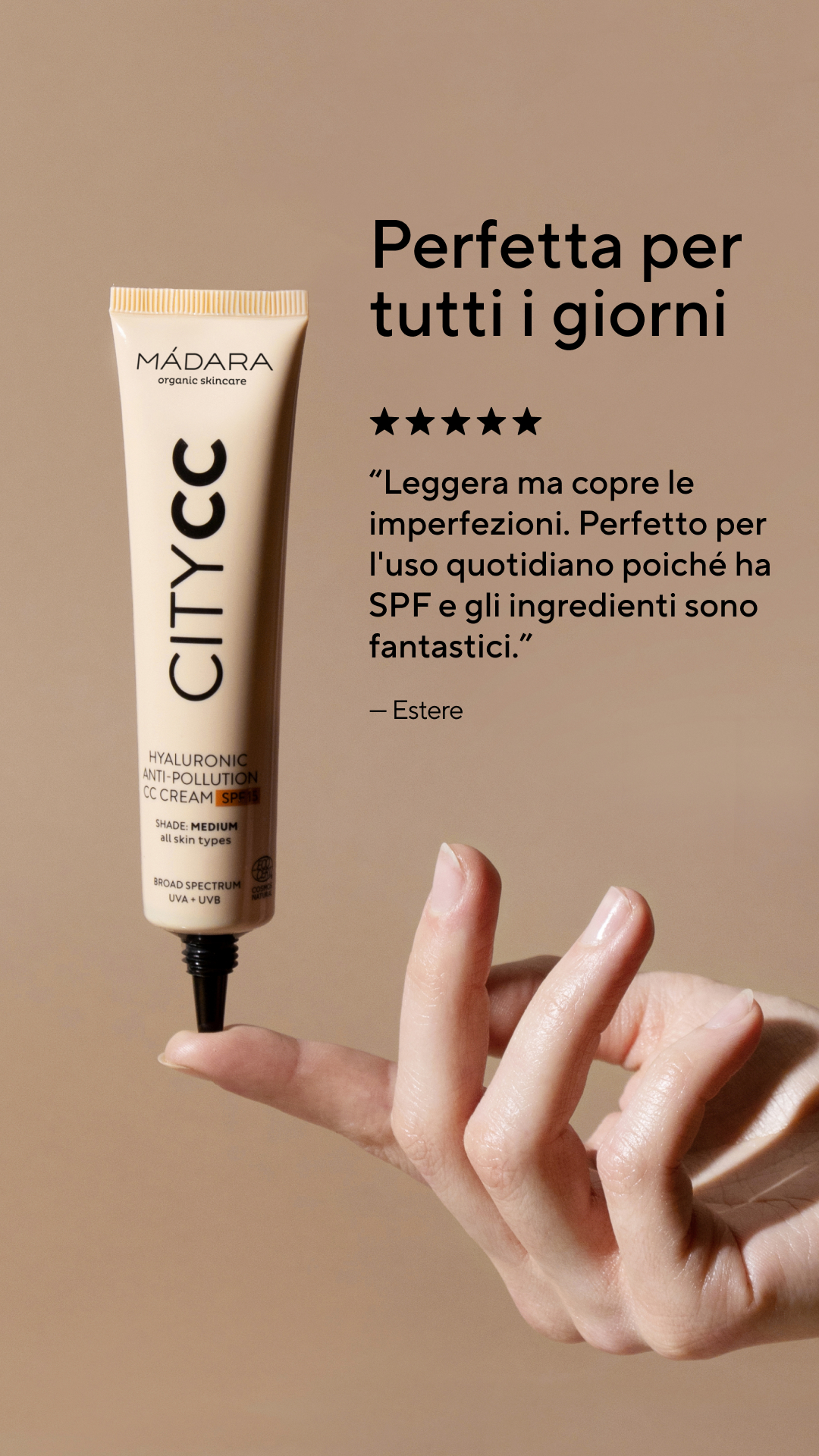 Mádara Organic Skincare Facebook ad