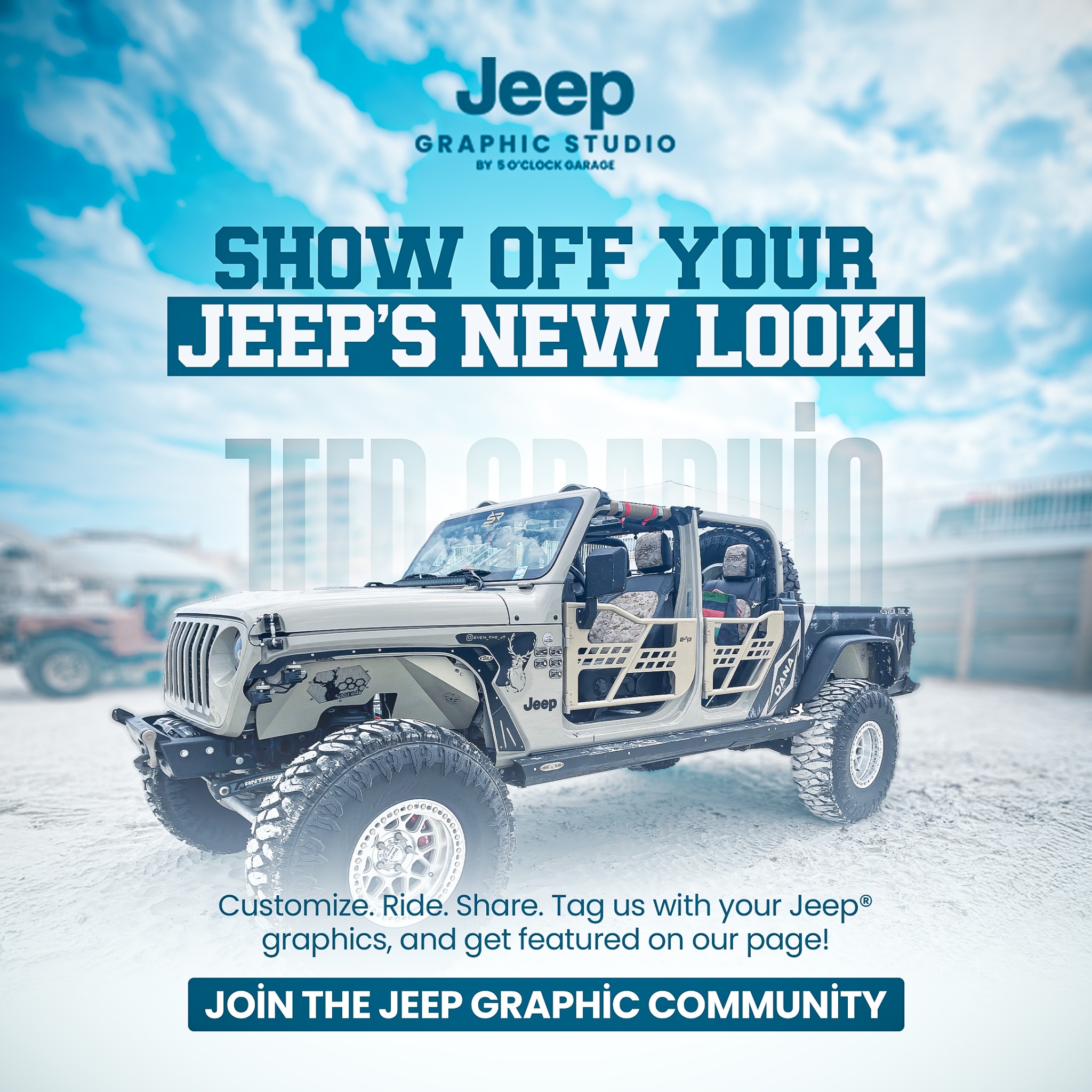 Jeep Graphic Studio Facebook ad from Apr 9, 2025