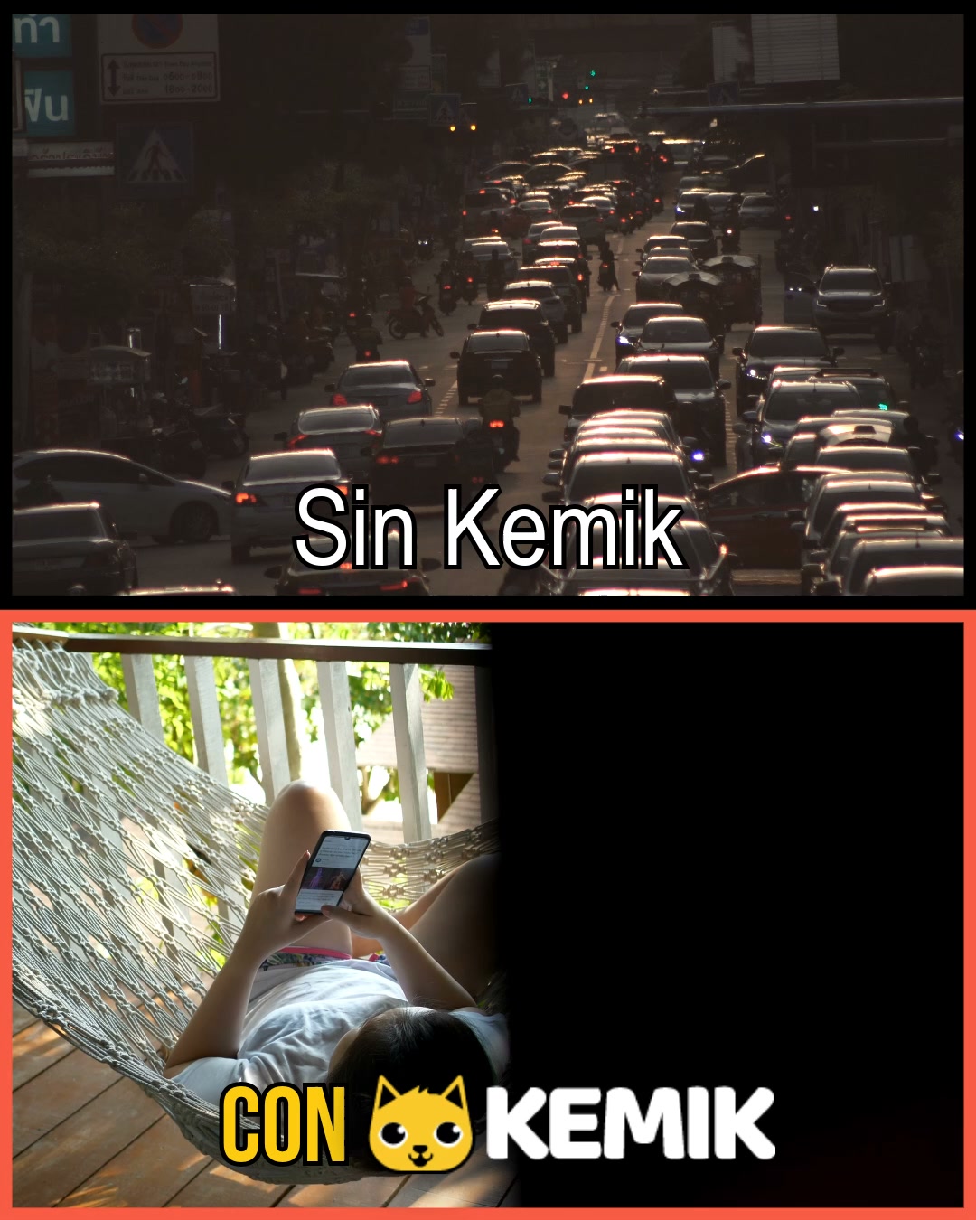 Kemik.com Facebook ad: Sin tráfico