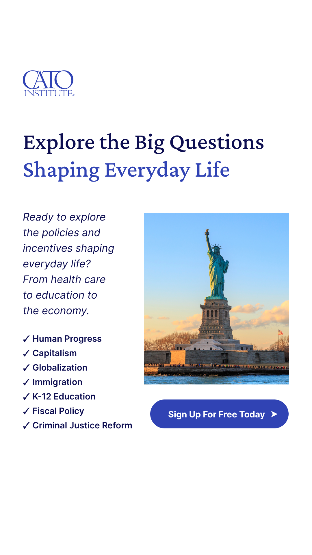 The Cato Institute Facebook ad from Jun 16, 2026