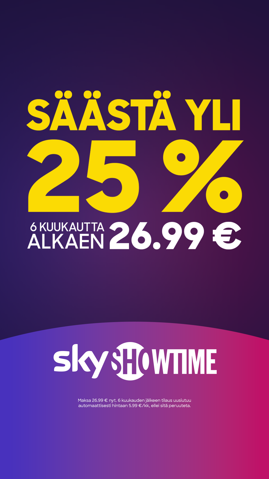 SkyShowtime Facebook ad