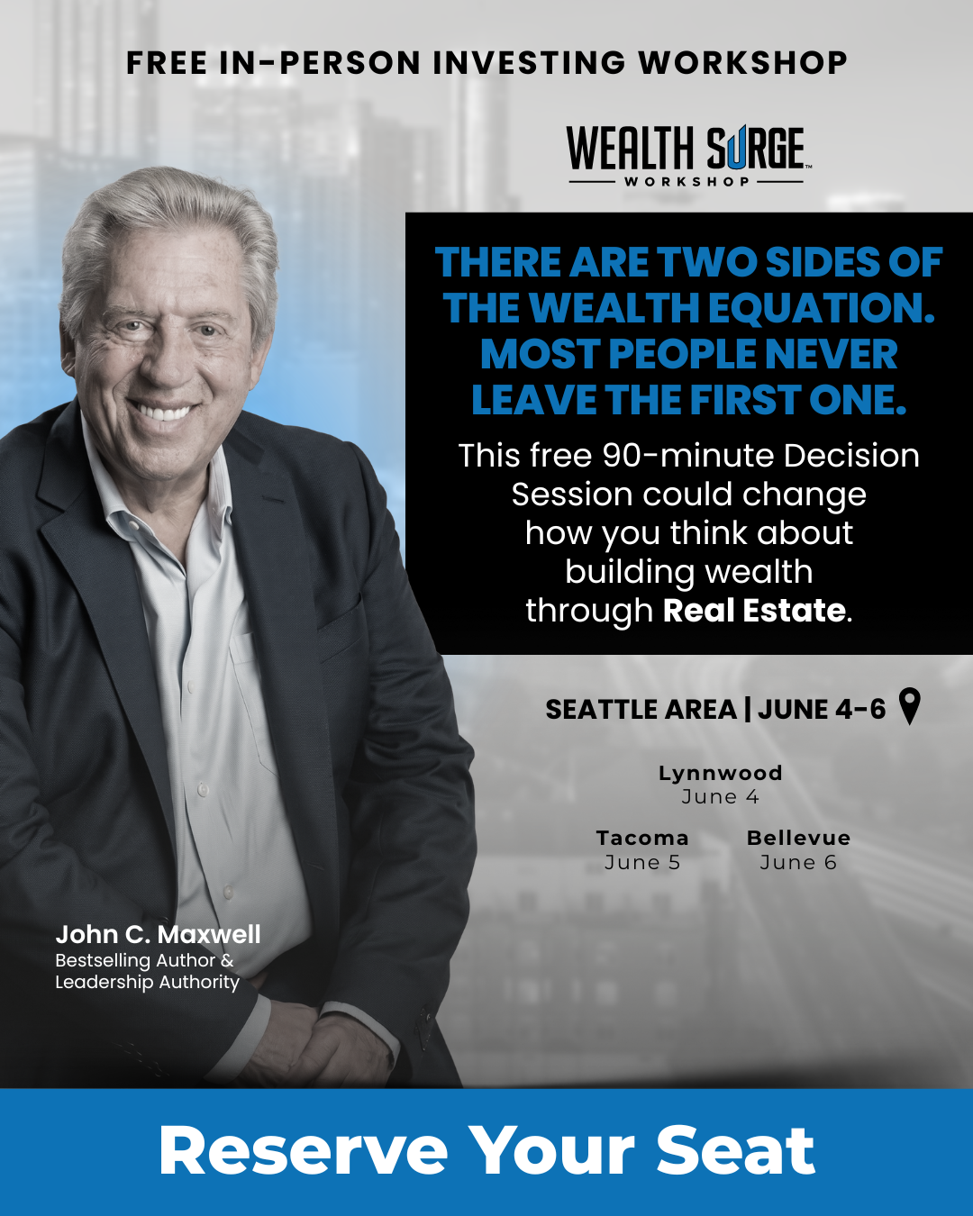 Wealth Surge Workshop Facebook ad