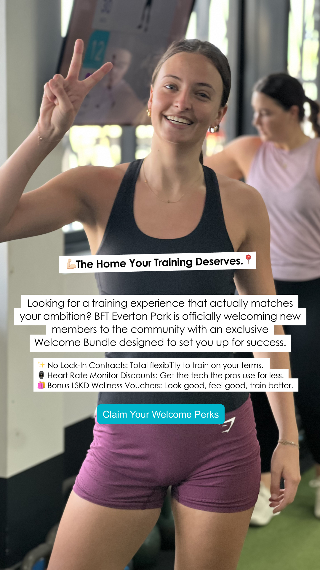 BFT Everton Park Facebook ad: Claim Your Welcome Perks