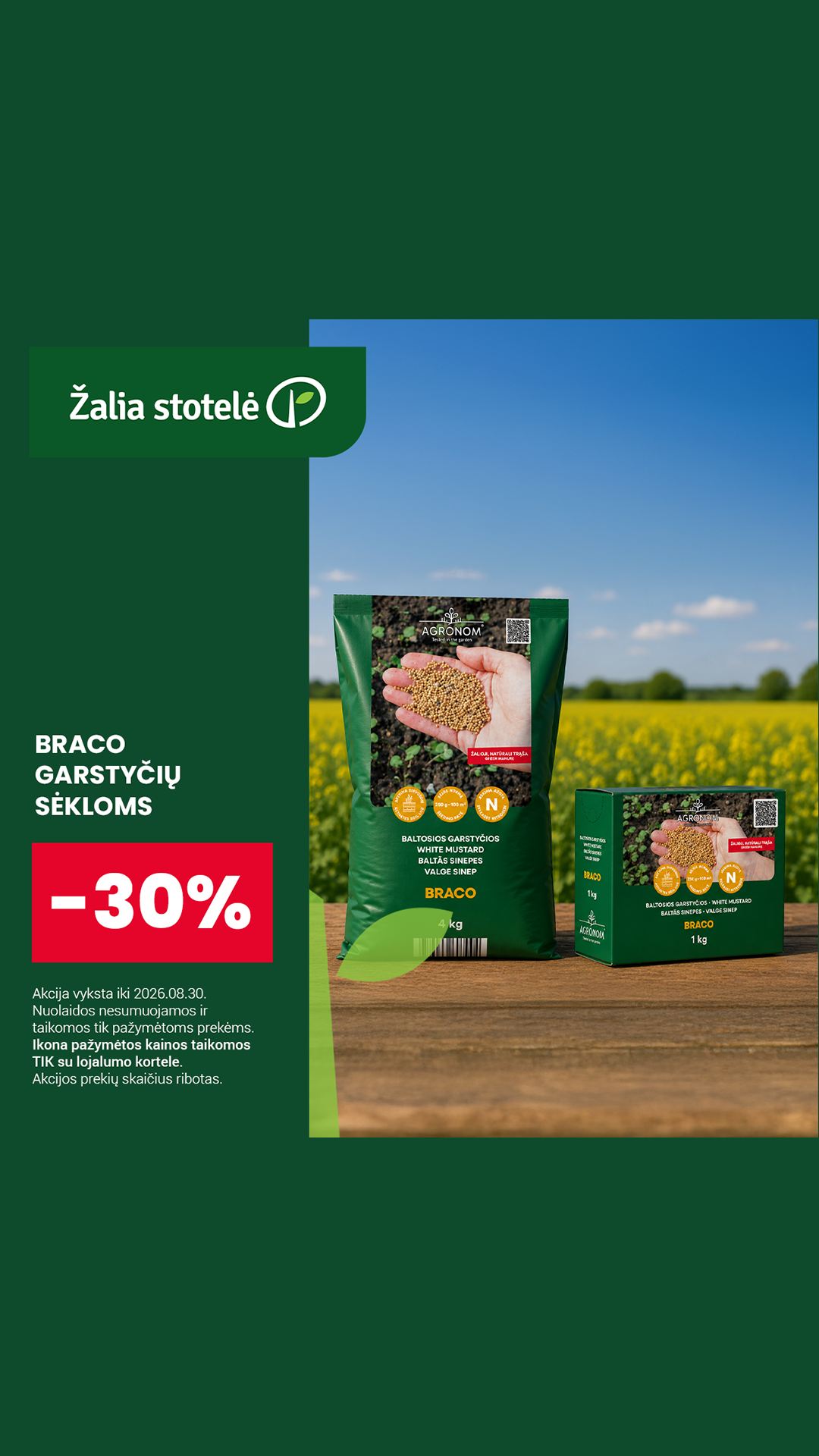 Žaliastotelė.lt Facebook ad