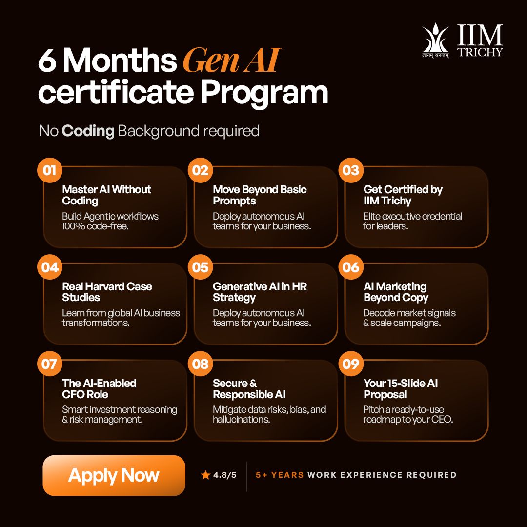IIM Trichy Facebook ad