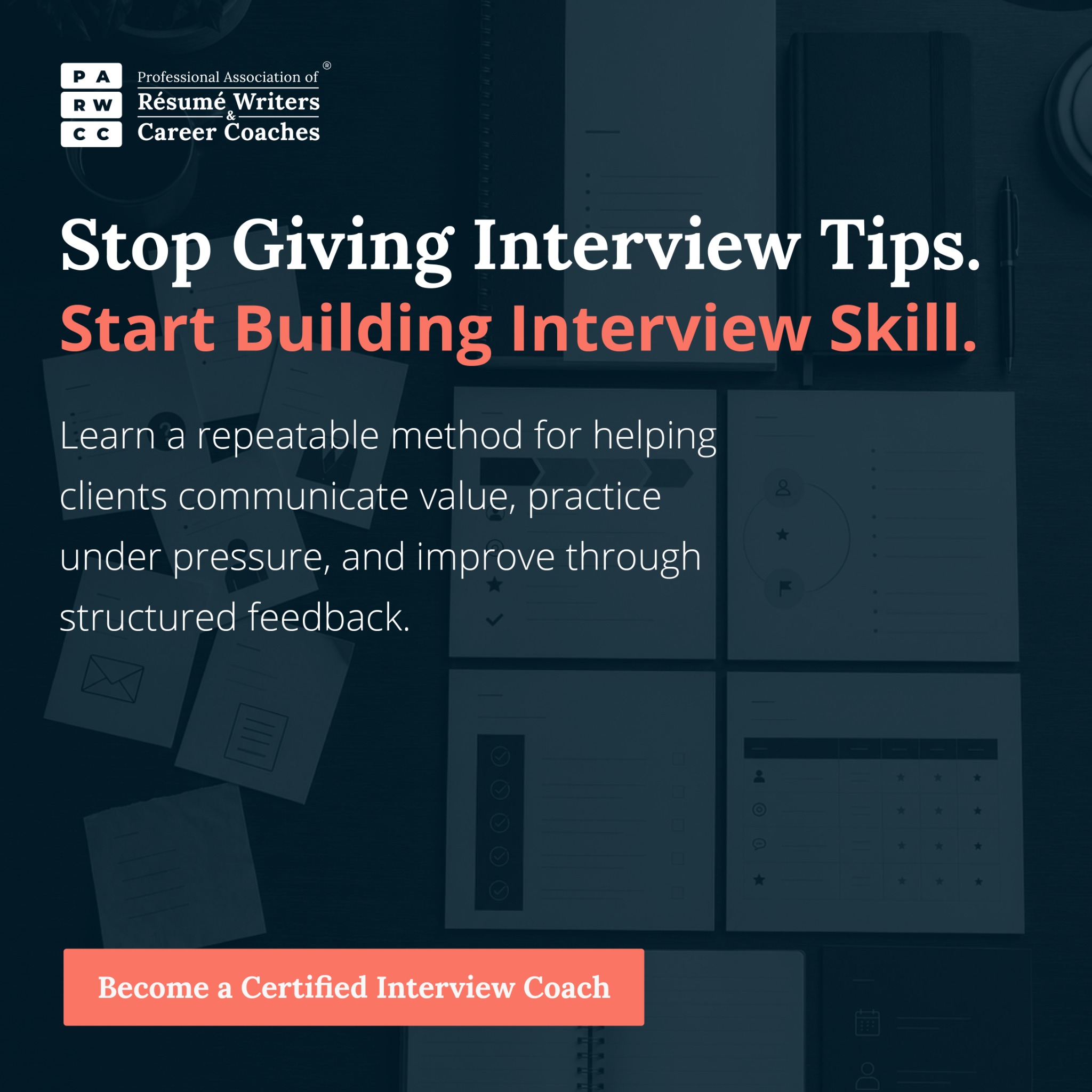 Professional Association of Resume Writers & Career Coaches Facebook ad: Master the Modern Interview