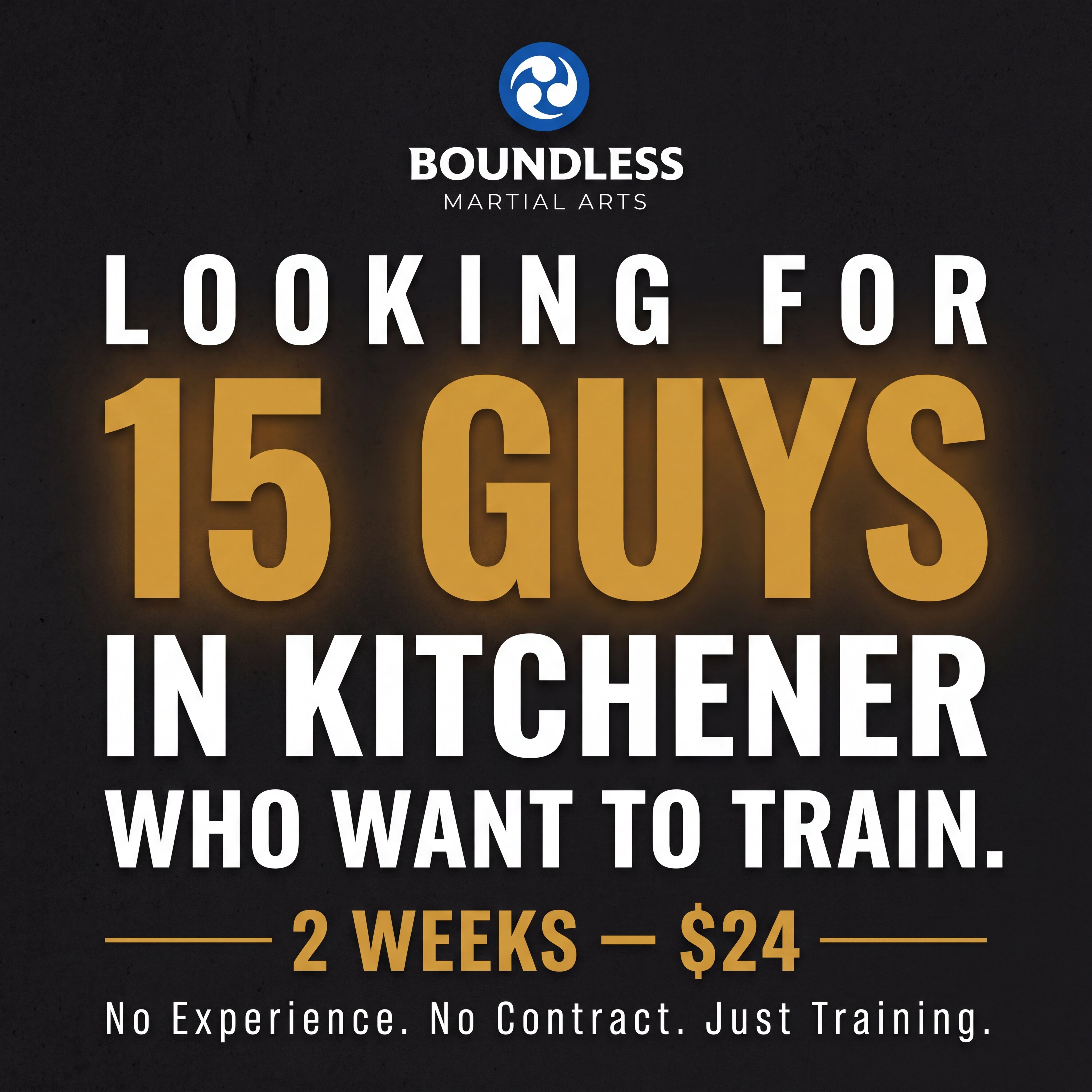 Boundless Martial Arts K/W Facebook ad