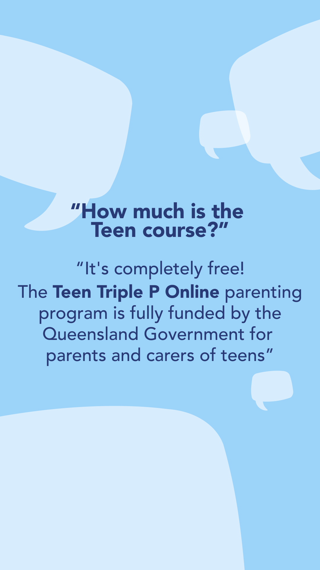 Triple P - Positive Parenting Program Facebook ad