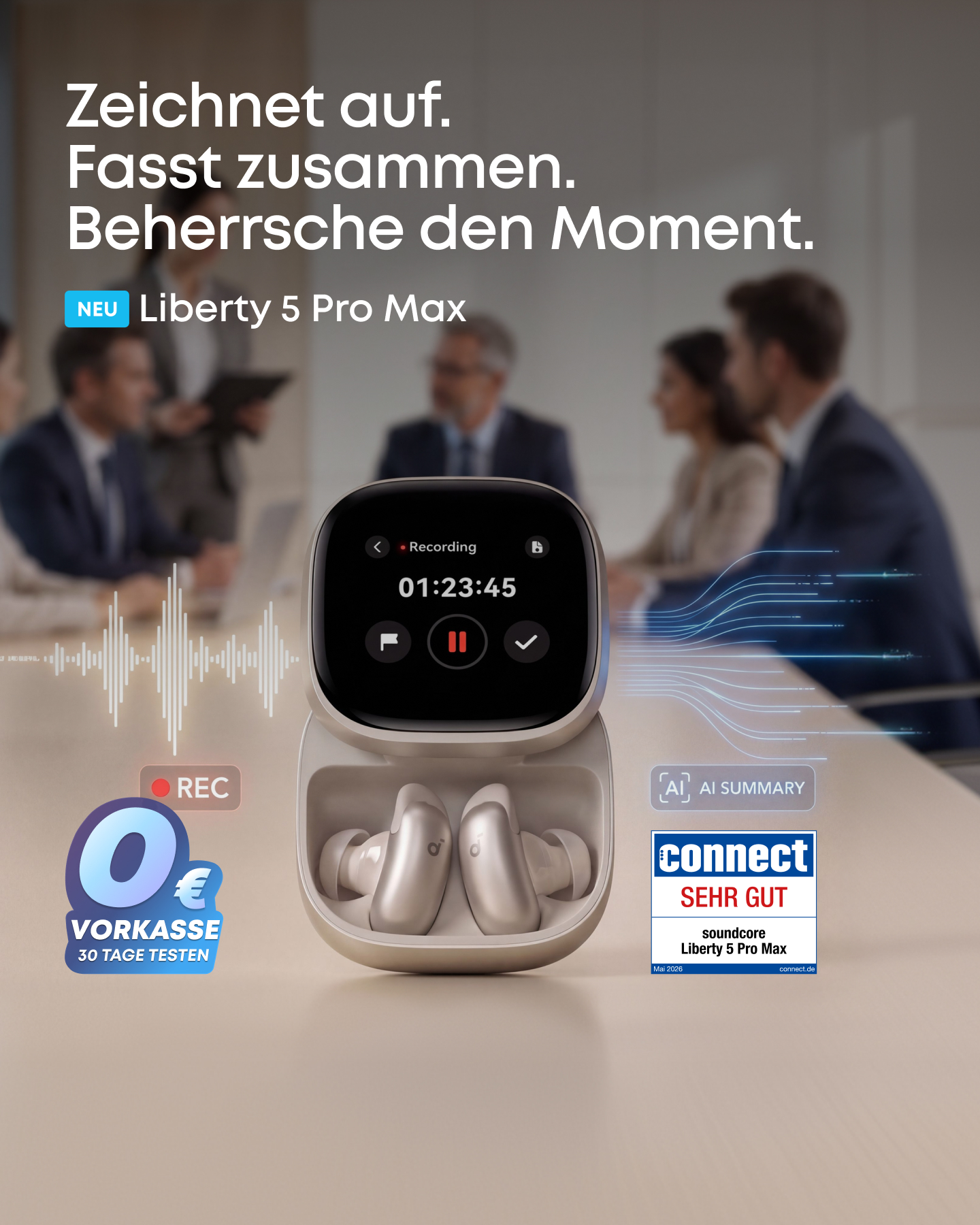 soundcore Deutschland Facebook ad from May 25, 2026
