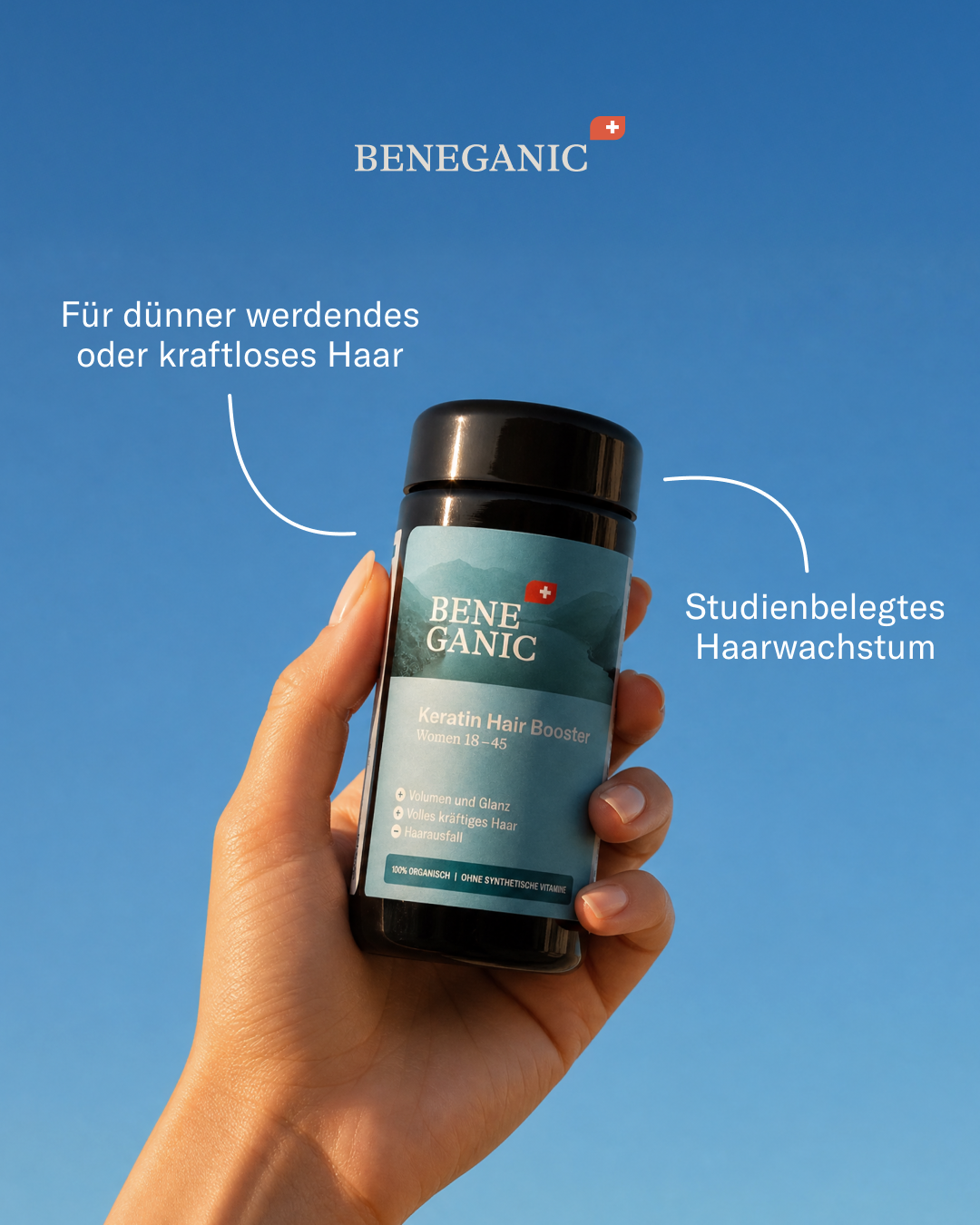 Beneganic Organic Vitamins Facebook ad from Jun 13, 2026